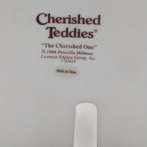 Cherished Teddies Nativity Prayer Plaque "The Cherished One" (176362S) 1996 - Picture 7 of 11